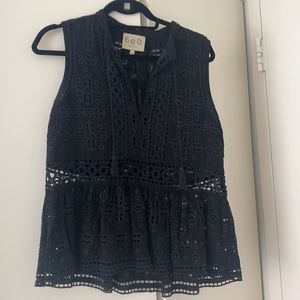 Sea New York eyelet v neck top (4)